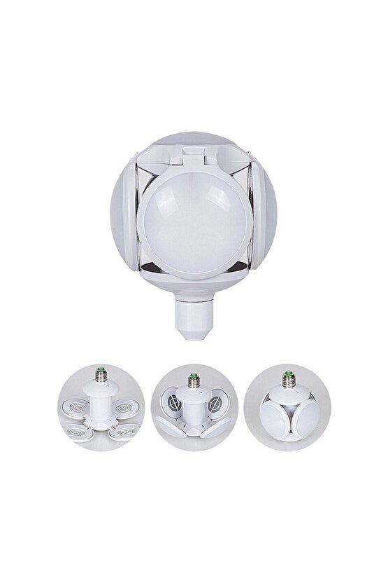 30 Watt, Gün Işığı Renkli Katlanır Led Ampul, Enerji Tasarruflu, 3000 Kelvin Dekoratif Led Ampul