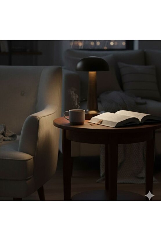 3 Kademeli, 3 Işık Modlu, Şarjlı, Dokunmatik Masa ve Gece Lambası, Cafe, Bar, Restorant Masa Lambası