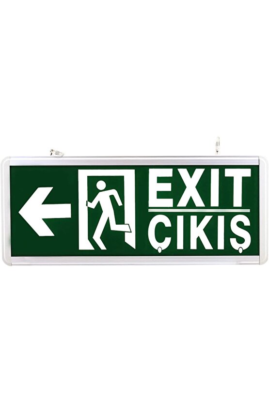 Sağ - Sol Çıkış Levhası, 3 Saat Şarjlı, Elektrikle Çalışır, 3 Watt Ledli, Acıl Çıkış Levhası, EXIT