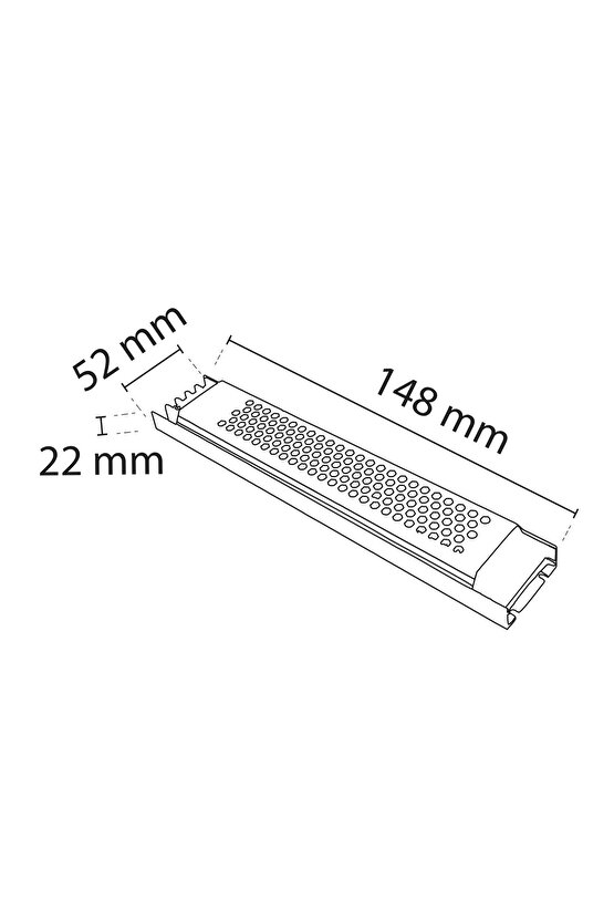 Çok Kaliteli, Alüminyum Kasa 200W 16.5A Super Slım Trafo, Led Driver