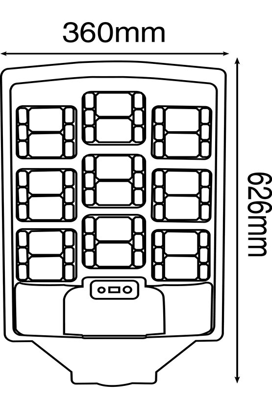900 Watt Çok Kaliteli, Kumandalı, Güneş Enerjili, Fotoselli, Sensörlü, 3 Modlu Solar Bahçe Armatürü