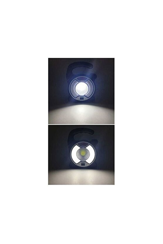 13 Watt, USB Şarjlı, Güneş Enerjili, Çok Fonksiyonlu, Mavi - Kırmızı Işık Çkar Modlu, Kamp Feneri