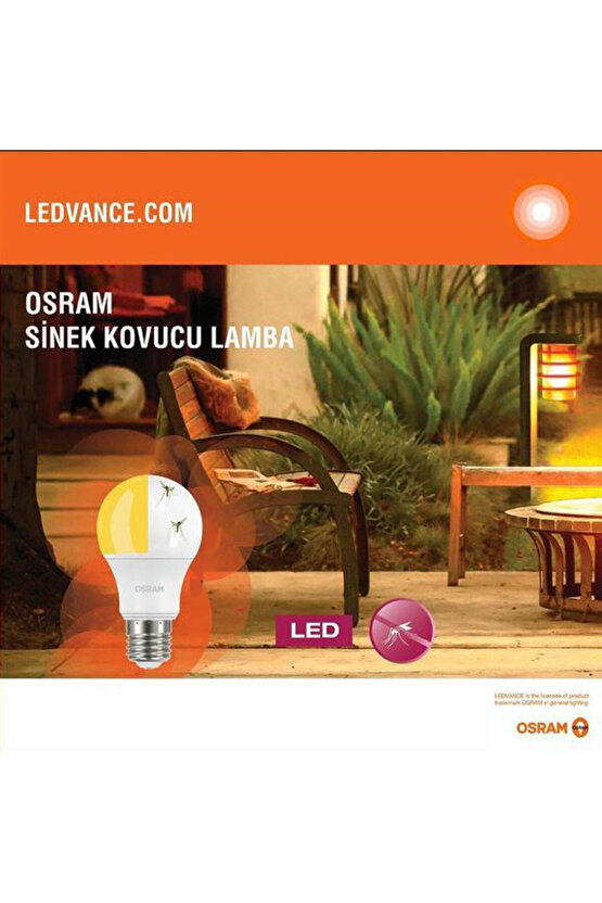 2 Adet Sivri ve Kara Sinek Kovucu, Çok Kaliteli 8 W. Led Ampul İki Fonksiyonlu Sinek Savar Led Ampul