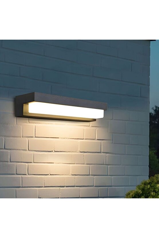 Elektrikle Çalışır, 24 Watt 3000 Kelvin İç ve Dış Mekan, Kapı Girişi, Çok Şık Bahçe Duvar Led Aplik