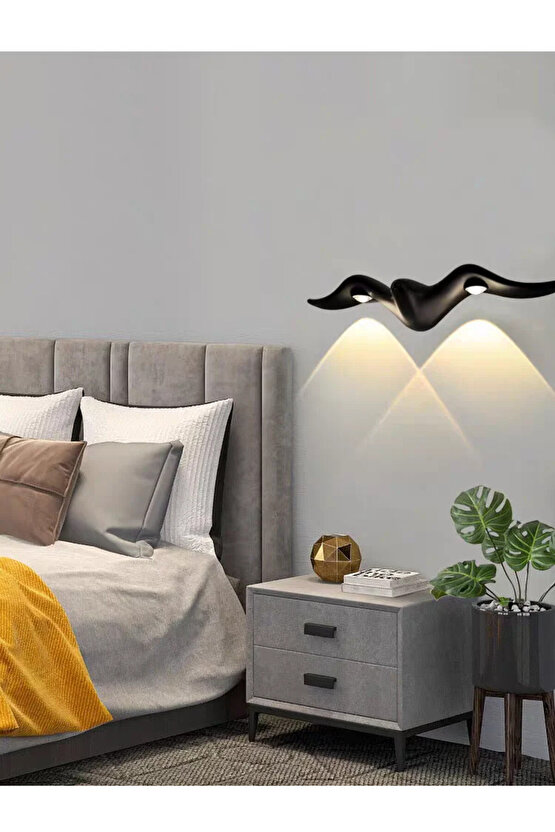 Elektrikle Çalışır, 10 Watt İç ve Dış Mekan Sarı Işık 3000 Kelvin Led Aplik, Modern Tasarım Armatür