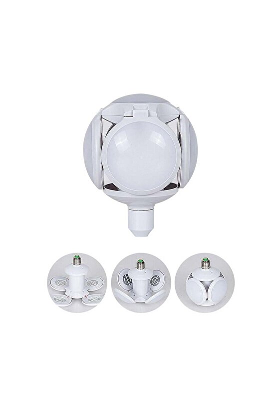 1 Adet 30 Watt Katlanır, 3000K, Gün Işığı Led Ampul, Modern Tasarım Dekoratif E27 Duy Led Ampul