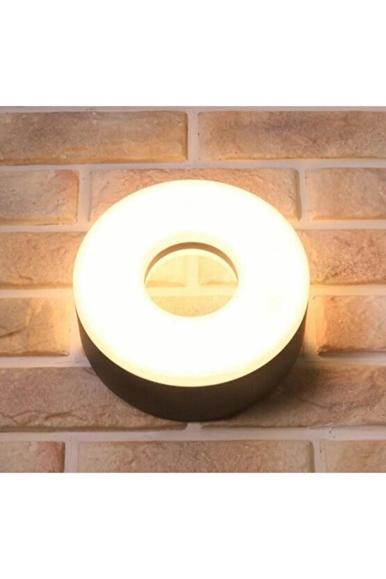 Elektrikle Çalışır, 10 Watt, 3000 Kelvin Led Aplik, İç ve Dış Mekan, Bahçe Duvar Armatürü, Led Aplik