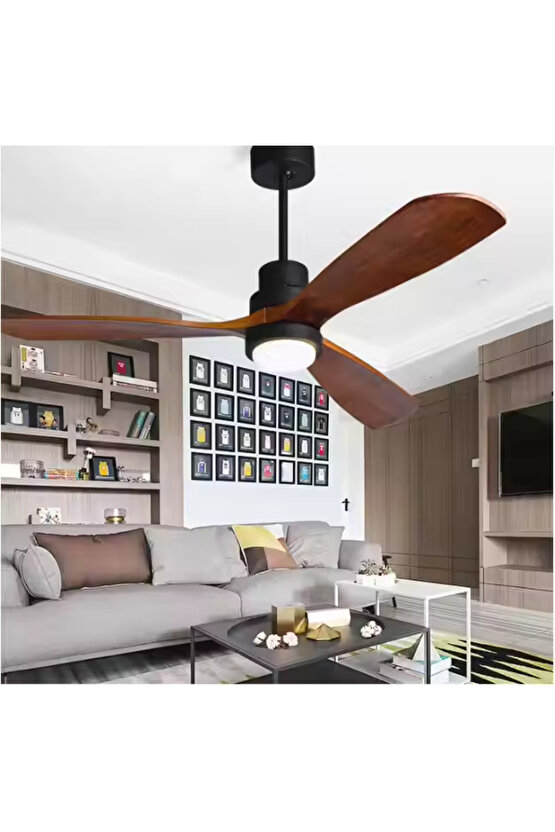 40 Watt, 3 Işık Modlu, 6 Kademeli, Kumandalı, Çok Şık ve Kaliteli Tavan Vantilatörü Ledli Vantilatör