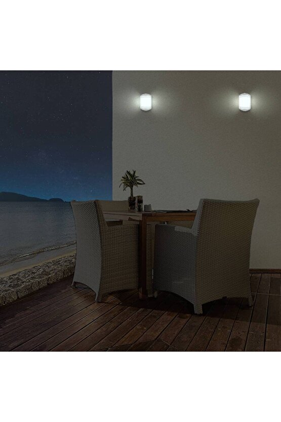 E27 Duylu, Elektrikle Çalışır, Plastik Kasa İç ve Dış Mekan, Bahçe, Balkon Aydınlatma Armatürü