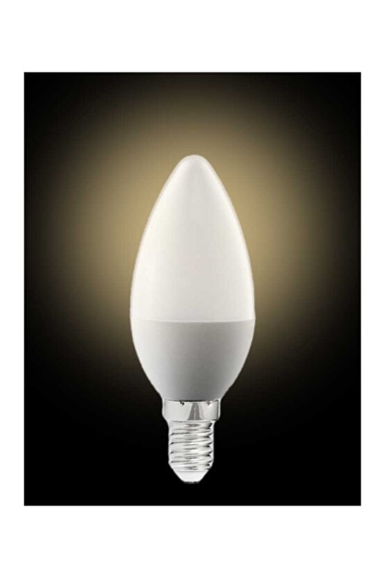 10 Adet Çok Kaliteli E14 Duy 7 Watt, 3000 Kelvin Led Ampul Gün Işığı Renkli E14 Duy Led Avize Ampulü