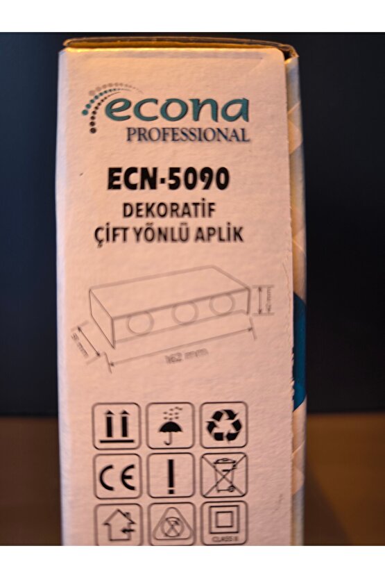 ÇİFT YÖNLÜ DEKORATİF DUVAR APLİK 12WATT AMBER RENK