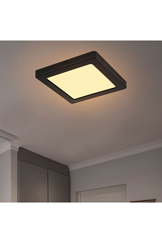 24 Watt Günışığı Ledli Çok Kaliteli Sıva Üstü Tavan Armatür 22 x 22 Cm Kare Sıva Üstü Tavan Armatürü