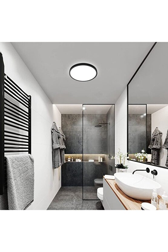 24 Watt Günışığı Ledli, Çok Kaliteli Sıva Üstü Metal Kasa Tavan Armatürü, 1700 Lümen 3000K Armatür