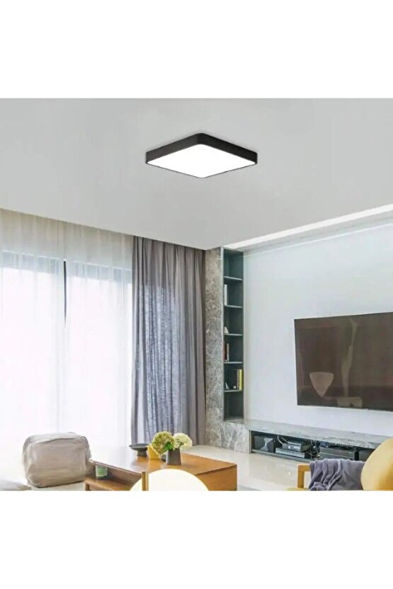 24 Watt Beyaz Işık, Çok Kaliteli Sıva Üstü Metal Kasa Tavan Armatürü, 1700 Lümen 6500 Kelvin Armatür