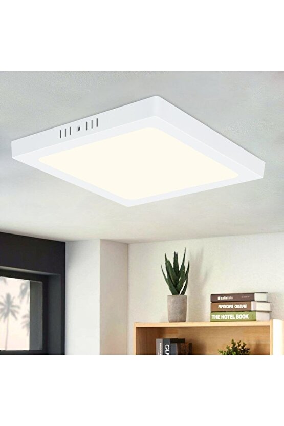 30 Watt Beyaz Işık, Çok Kaliteli Sıva Üstü Metal Kasa Tavan Armatürü, 3200 Lümen 6400 Kelvin Armatür