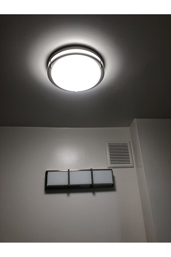 Elektrikle Çalışır Radar Sensörlü Karanlıkta Hareket Gördükçe Yanar 24 Watt 4000 Kelvin Led Aplik