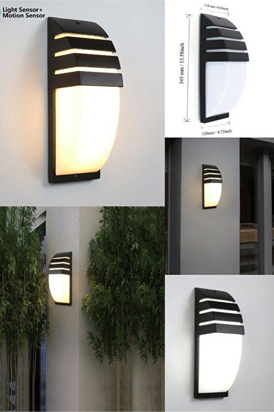 Elektrik İle Çalışır 24 Watt Günışığı Ledli Aplik, Karanlıkta Hareket Gördükçe Yanar