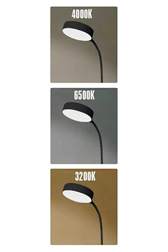 Şarjlı, 3 Işık Modlu, Her Yere Çevrilebilir, Taşınabilir, Mini - Modern Masa, Çalışma, Gece Lambası