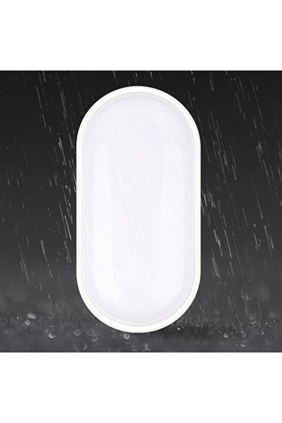 20 Watt Beyaz Işık Ledli Nemli Alan, Dış Mekan, Bahçe, Banyo, Teras, Balkon, Kamelya, Veranda Apliği