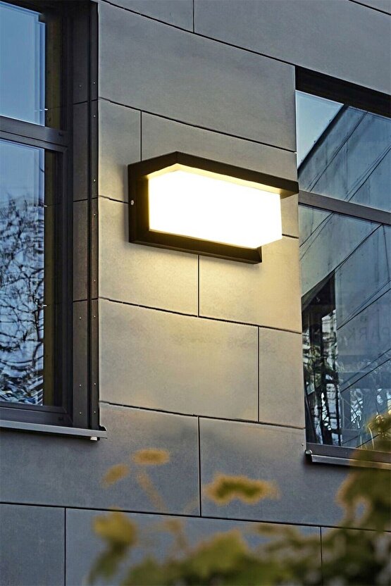 3000K Günışığı 18 Watt Bahçe Duvar Apliği, Villa Dış Cephe Aplik, Kapı Giriş Aplik, Modern Led Aplik