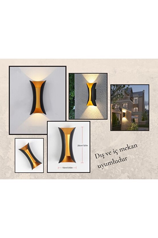 SEKİZGEN LED ROSE ÇİFT YÖNLÜ APLİK GÜNIŞIĞI