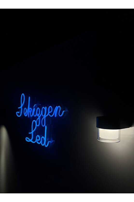 SEKİZGEN LED TEK YÖNLÜ 6 WATT GÜNIŞIĞI DIŞ VE İÇ MEKAN UYUMLU APLİK