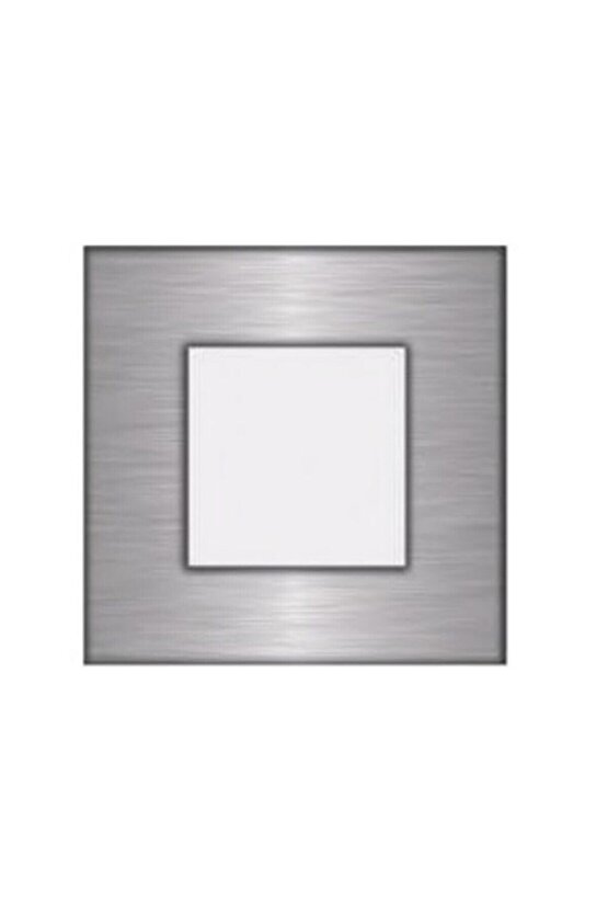 Fullreyon Koridor Basamak Merdiven Sensörsüz Kare Spot Lamba Aydınlatma Krom Kasa (MAVİ IŞIK)