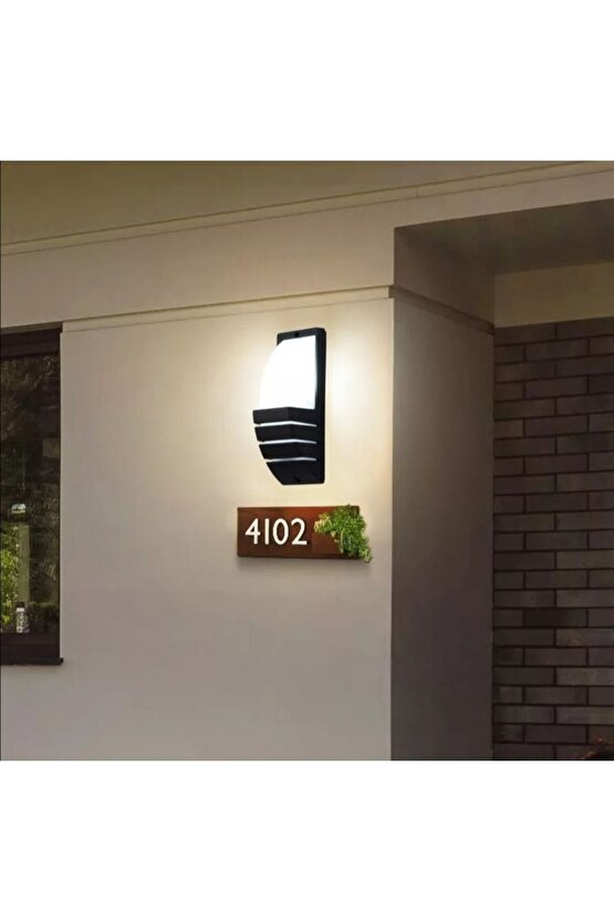 24 Watt Dış Ve Iç Mekan Uyumlu Panjurlu Ledli Aplik Beyaz Işık