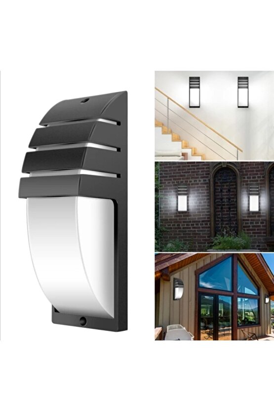 24 Watt Dış Ve Iç Mekan Uyumlu Panjurlu Ledli Aplik Beyaz Işık