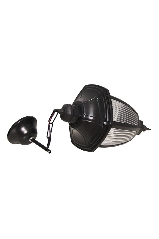 Siyah İç ve Dış Mekan Bahçe Teras Tekli Sarkıt, 2 Adet, Şık ve Modern.