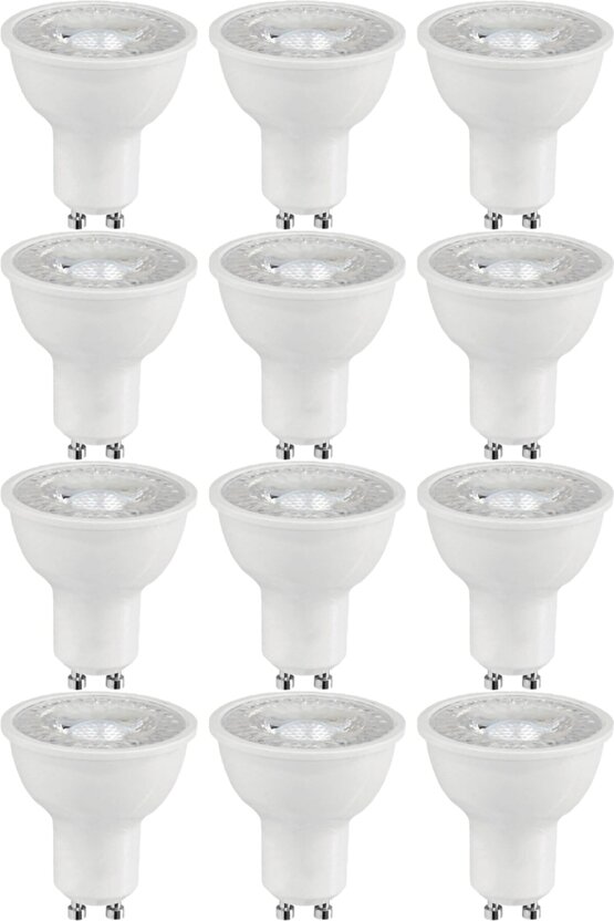 12 Adet 7 W. Amber Işık 1. Sınıf Ultra Kalite Gu10 Duy Led Ampul