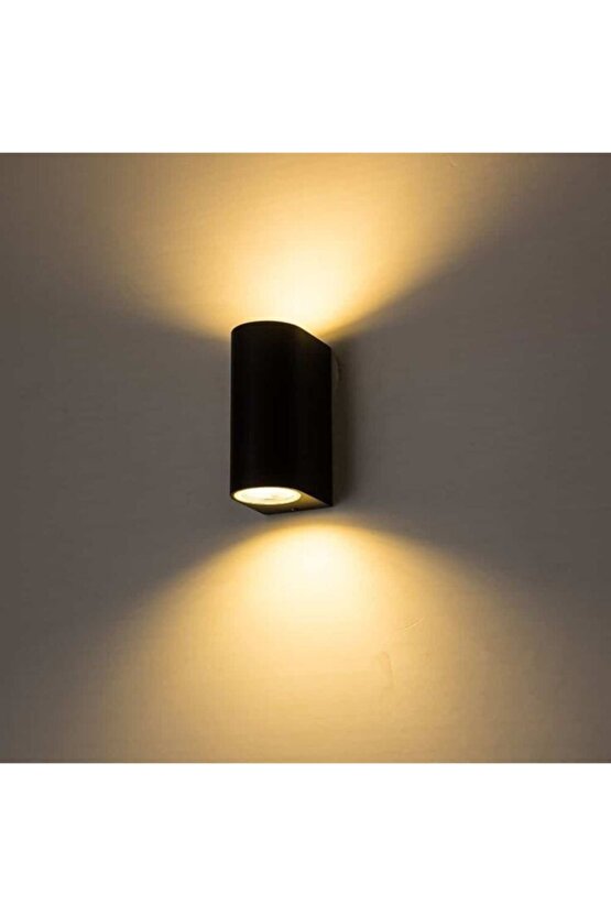 Amber Işık Ledli Iç Ve Dış Mekan Dekoratif Çift Yönlü Duvar Apliği