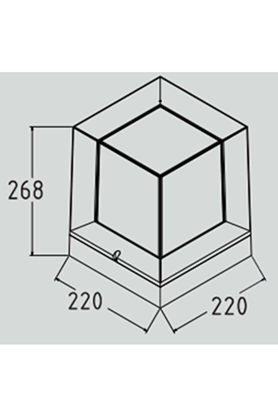 232LAMP Prizma Bahçe Aydınlatma E27 Duy