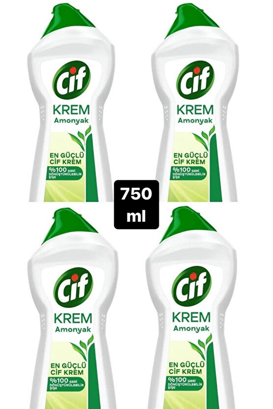 CİF Krem Amonyaklı 750 ml 4lü