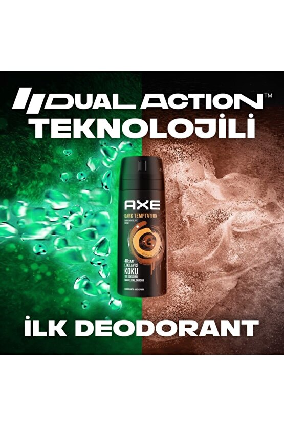 Erkek Deodorant Dark Temptation 150 mll 3lü Avantaj Paketi  8690637981494-003