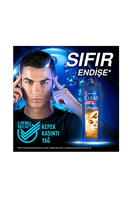 Men Saç Dökülmesine Karşı Kepeğe Karşı Etkili Şampuan 350 Ml