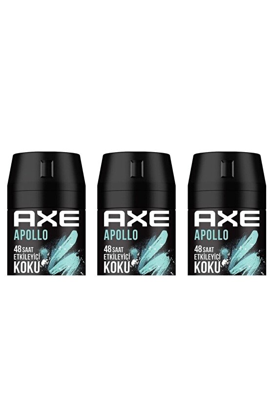 Erkek Deodorant Sprey Apollo 150 ml 8690637981531 3 Adet