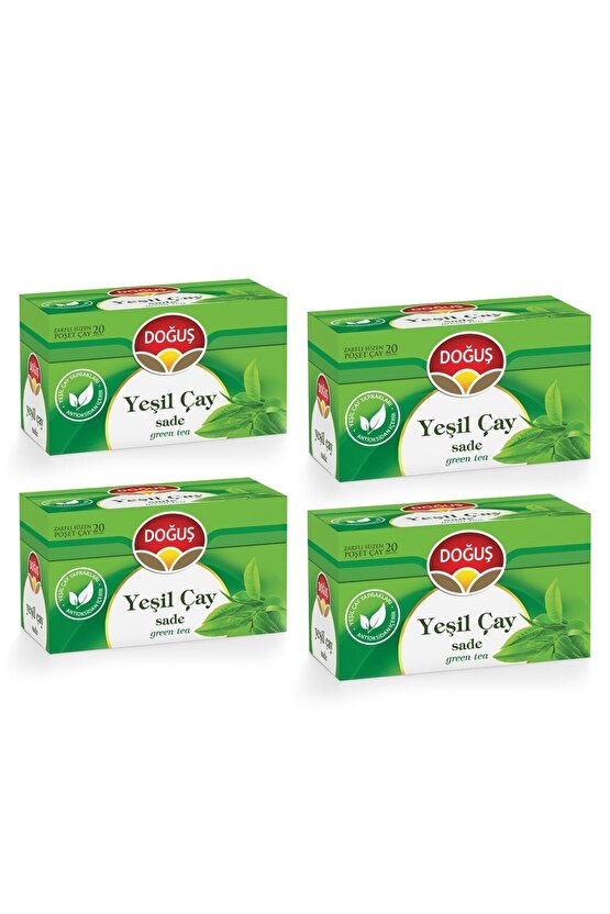 Yeşil Çay Sade 20li X 4 Adet
