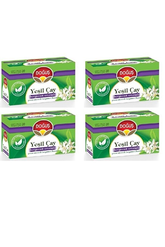 Bergamotlu Yeşil Çay 20’li X 4 Adet
