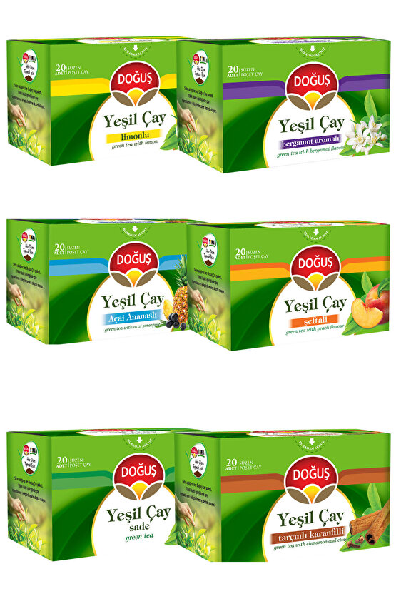 Bergamotlu Yeşil Çay 20’li X 4 Adet