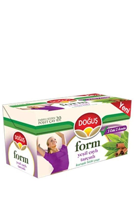 Form Yeşil Çaylı Tarçınlı Bitki Çayı 20’li