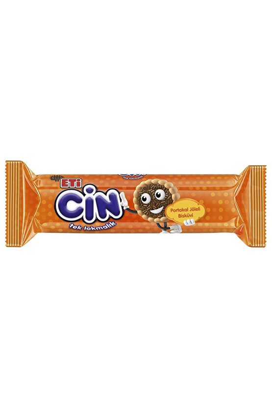 Cin Tek Lokmalık Bisküvi Portakal Jöleli 114 g x 18 Adet