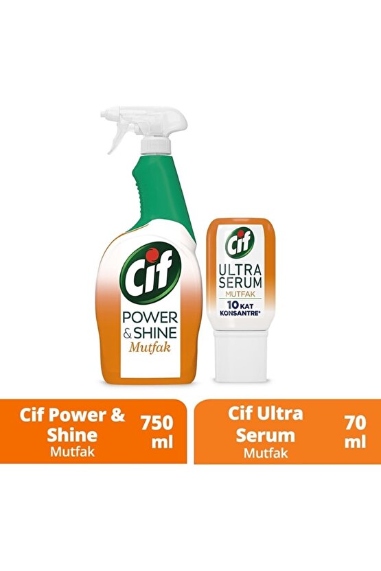 Sprey Power Shine Mutfak 750ml Ultra Serum Mutfak 70ml