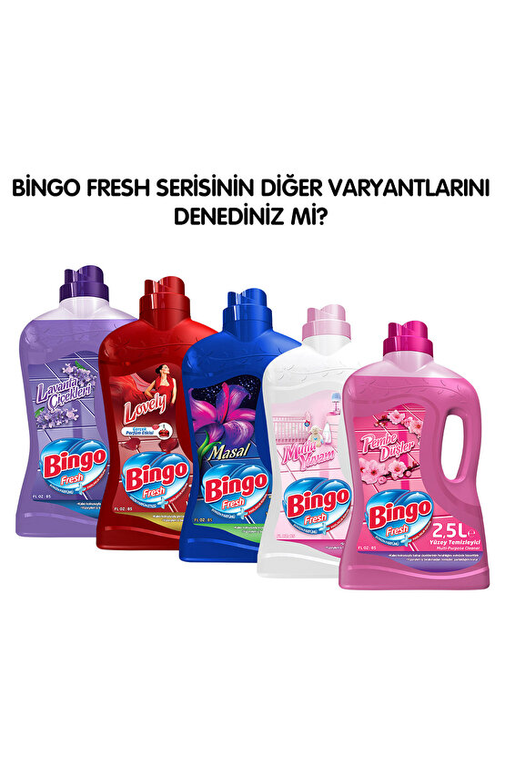 Fresh Yüzey Temizleyici 2,5 Lt Ferah Evim Ekonomi Paketi 4lü