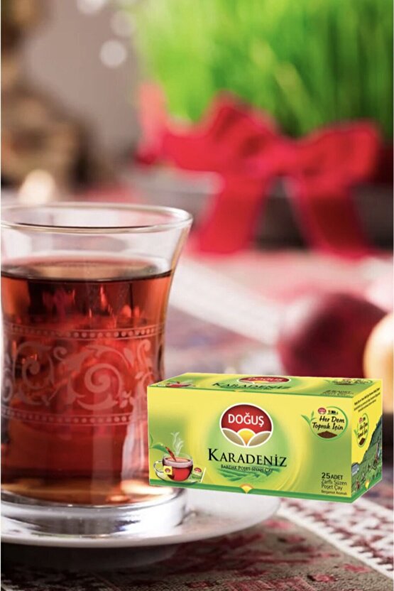 Karadeniz Bardak Poşet Siyah Çay - 25 li 4 ADET