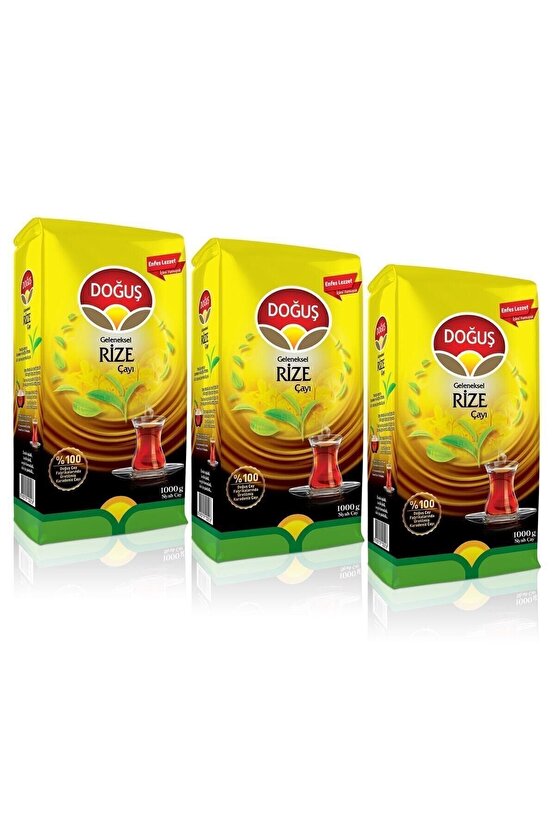 Doğuş Rize Çayı 1000 Gr. X 3 Adet.