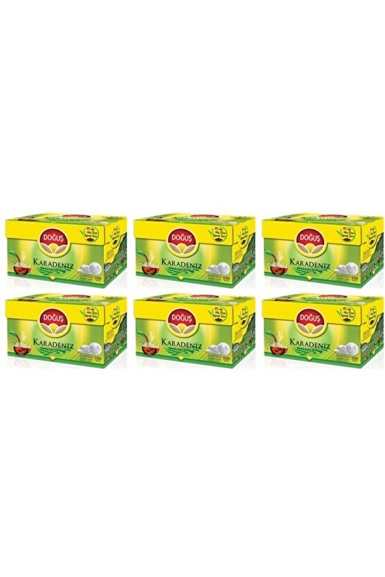 Karadeniz Demlik Poşet Çay 100lü 6 Paket 6*100lü
