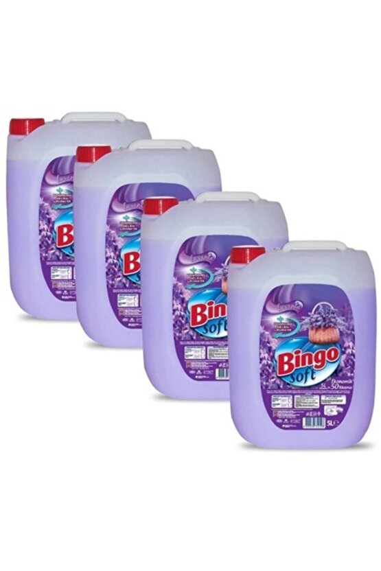 Soft Yumuşatıcı Lavanta 5 Litre Ekonomi Paketi 4lü