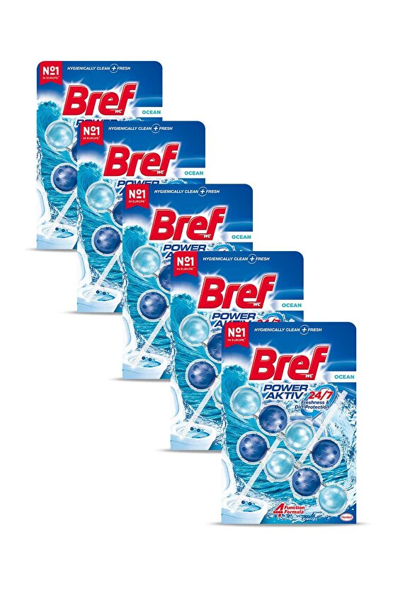 Power Aktiv Katı Tuvalet Bloğu 5 Adet Okyanus Ikili (5Lİ SET)