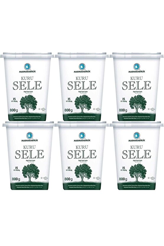 Kuru Sele Zeytin 800 gr (321-350) Xs 6 Adet